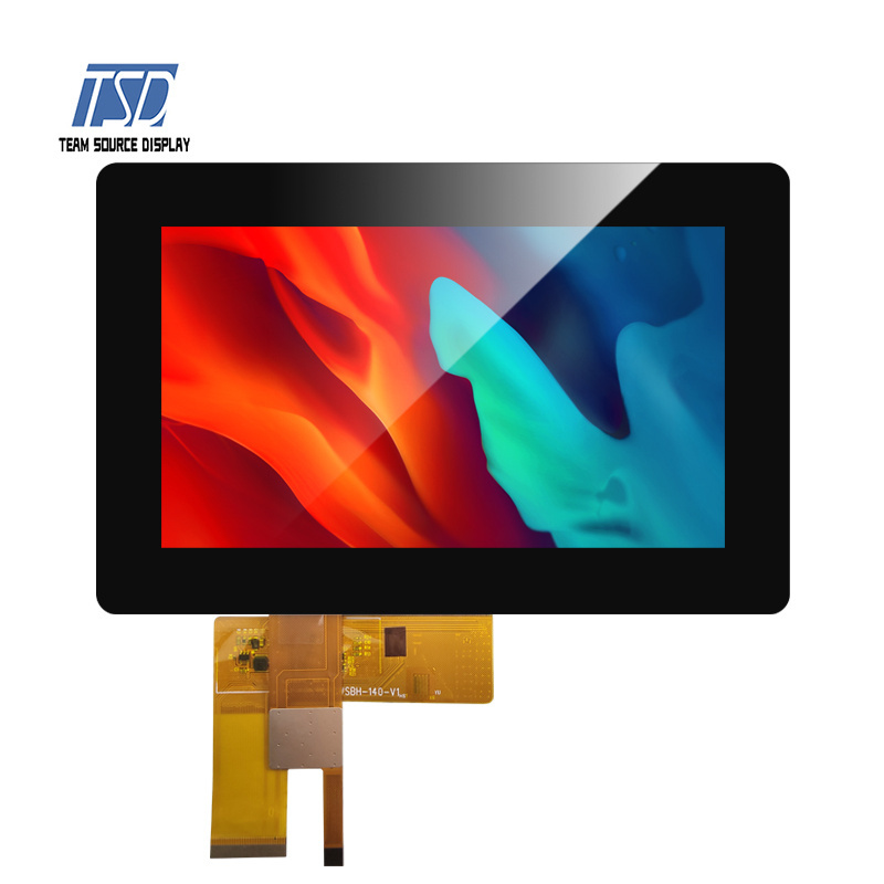 TSD 7 inch 7'' 1024*600 res. lcd display with capacitive touch panel high brightness