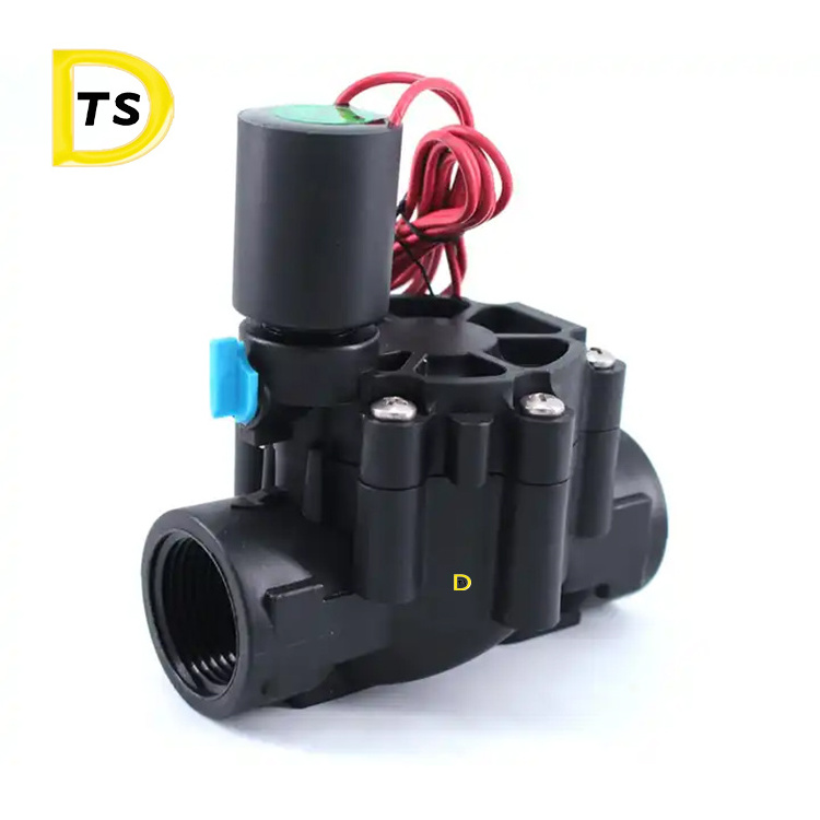 Competitive Price plastic intelligent automatic irrigation control solenoid valve with manual switch