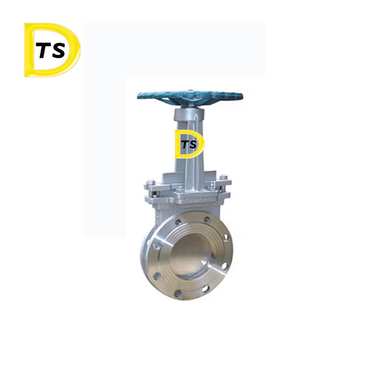 Cast iron gate valve wcb dn 600 304 316 pneumatic knife stainless steel knife gate valve