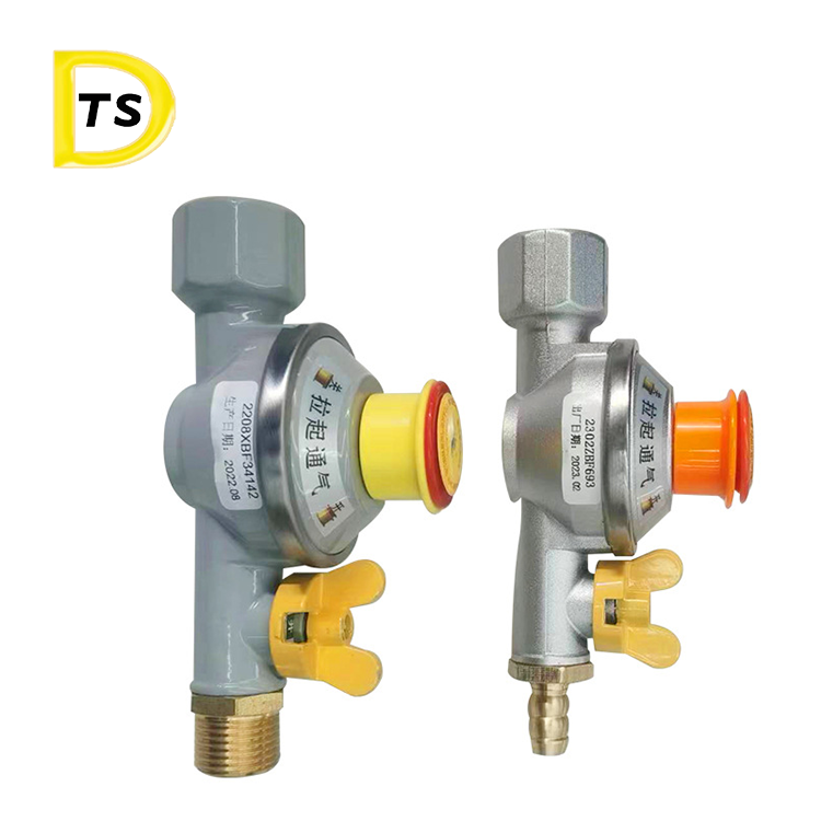 Natural gas shut-off valve, overpressure and undervoltage safety shut-off valve