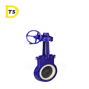 Stainless Steel Knife Gate Valve Manual Bevel Gear Knife Gate Valve Slurry Knife Wafer Type Gear Wheel Valve