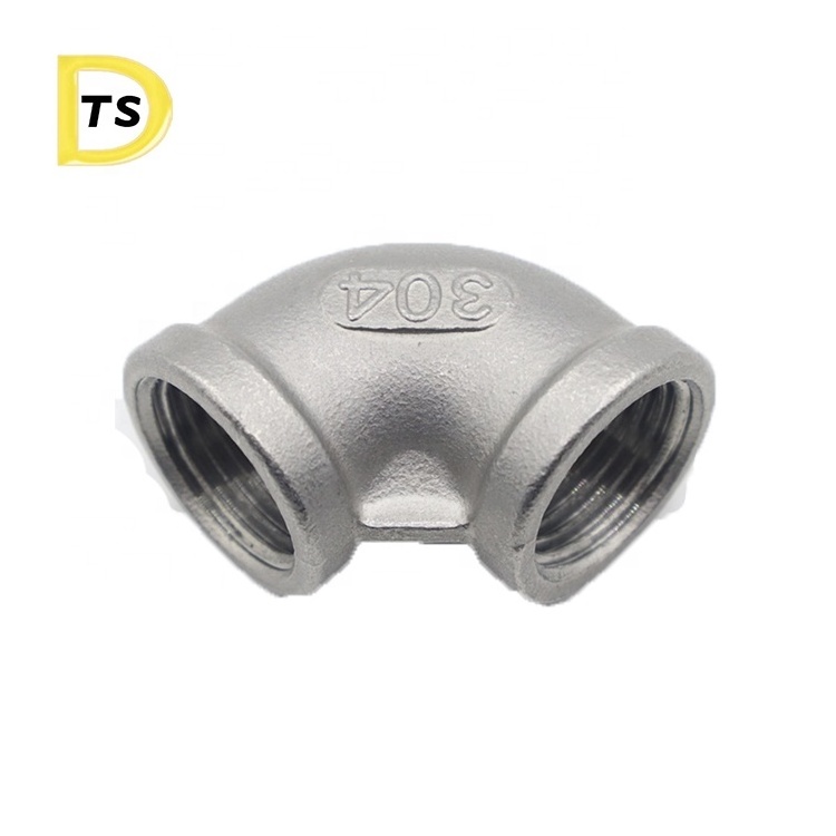 Plumbing materials stainless steel threaded SS304/316 sanitary pipe fittings Union elbow for water supply