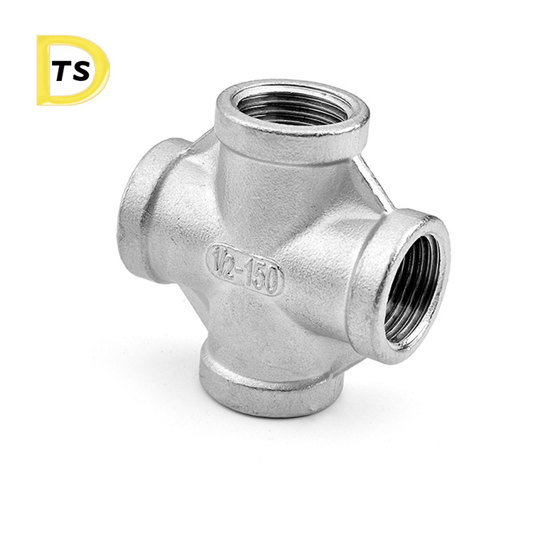 304 316L 201 malleable iron stainless steel plumbing material male female BSPT NPT threaded pipe fittings