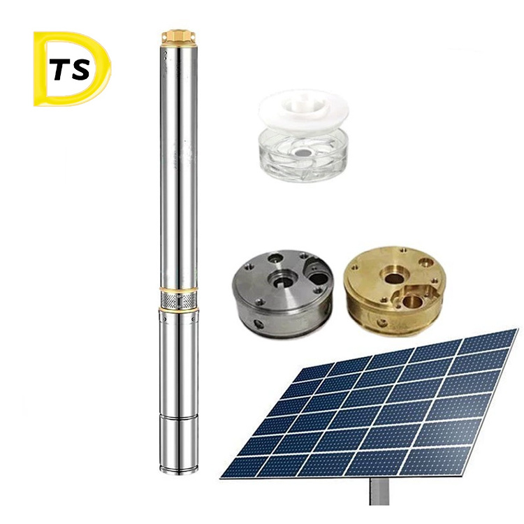 High lift Water Pump Stainless Steel Solar Deep Well Pump Photovoltaic Solar Submersible Pump