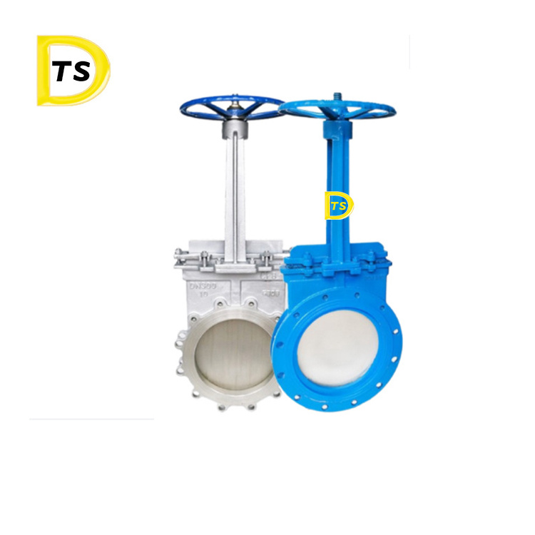 Cast iron gate valve wcb dn 600 304 316 pneumatic knife stainless steel knife gate valve