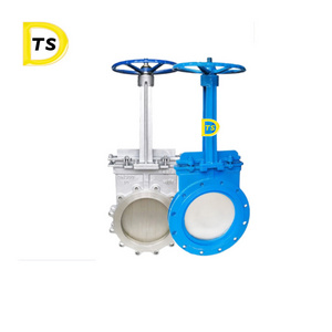 Cast iron gate valve wcb dn 600 304 316 pneumatic knife stainless steel knife gate valve