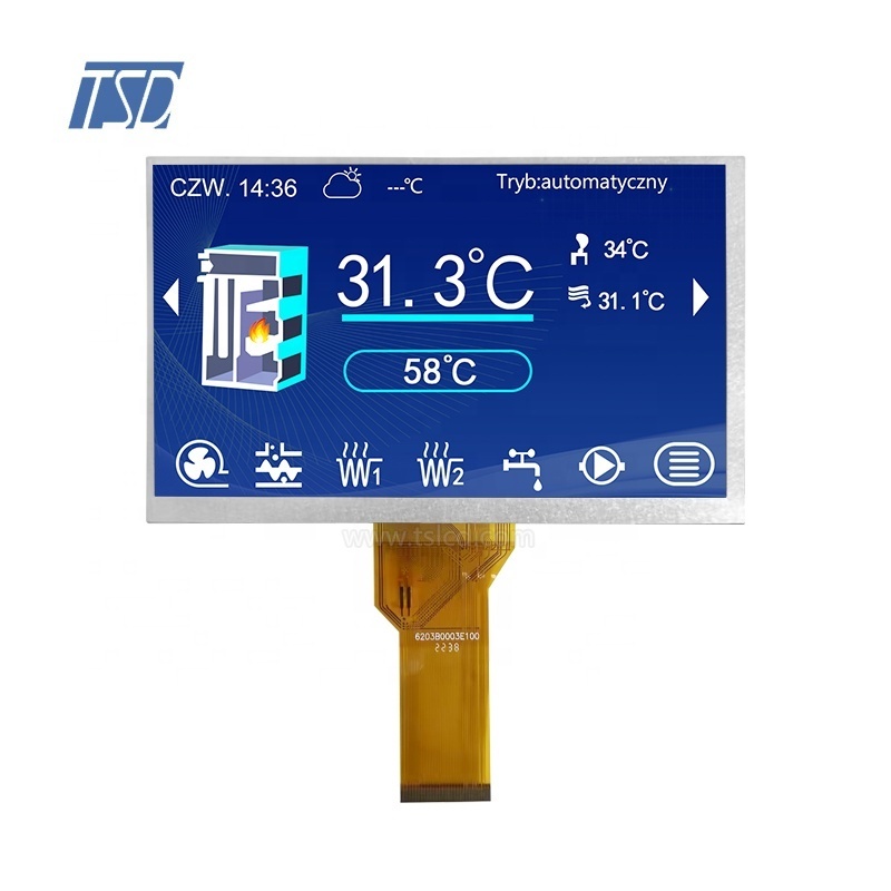 Elevator display 7'' lcd screen 800x480 RGB 50pin interface 7.0 inch tft display module