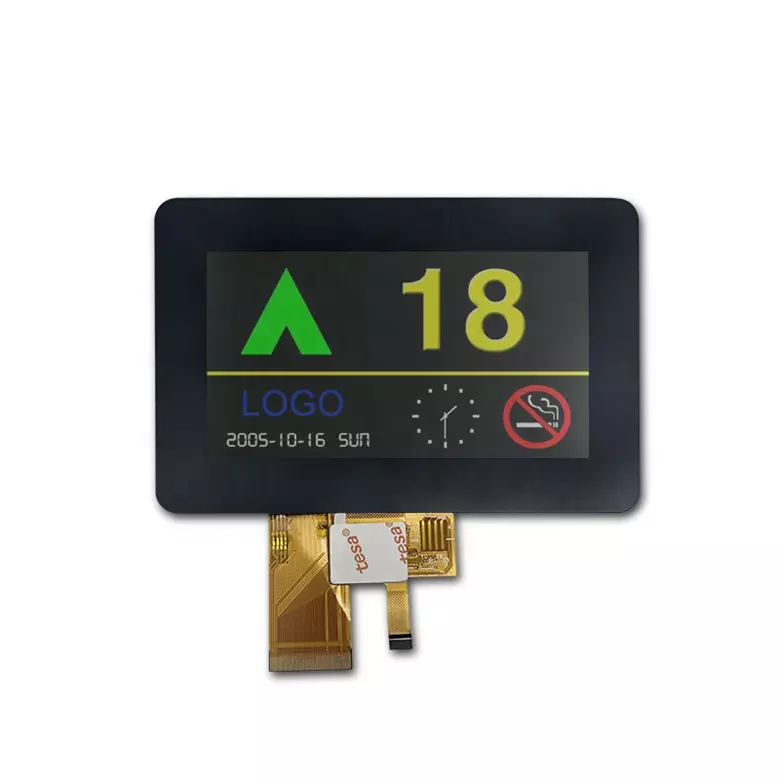 480x272 4.3 inch Touch screen motorcycle meters ips tft lcd 4.3'' 16 LEDs with 800 brightness display module