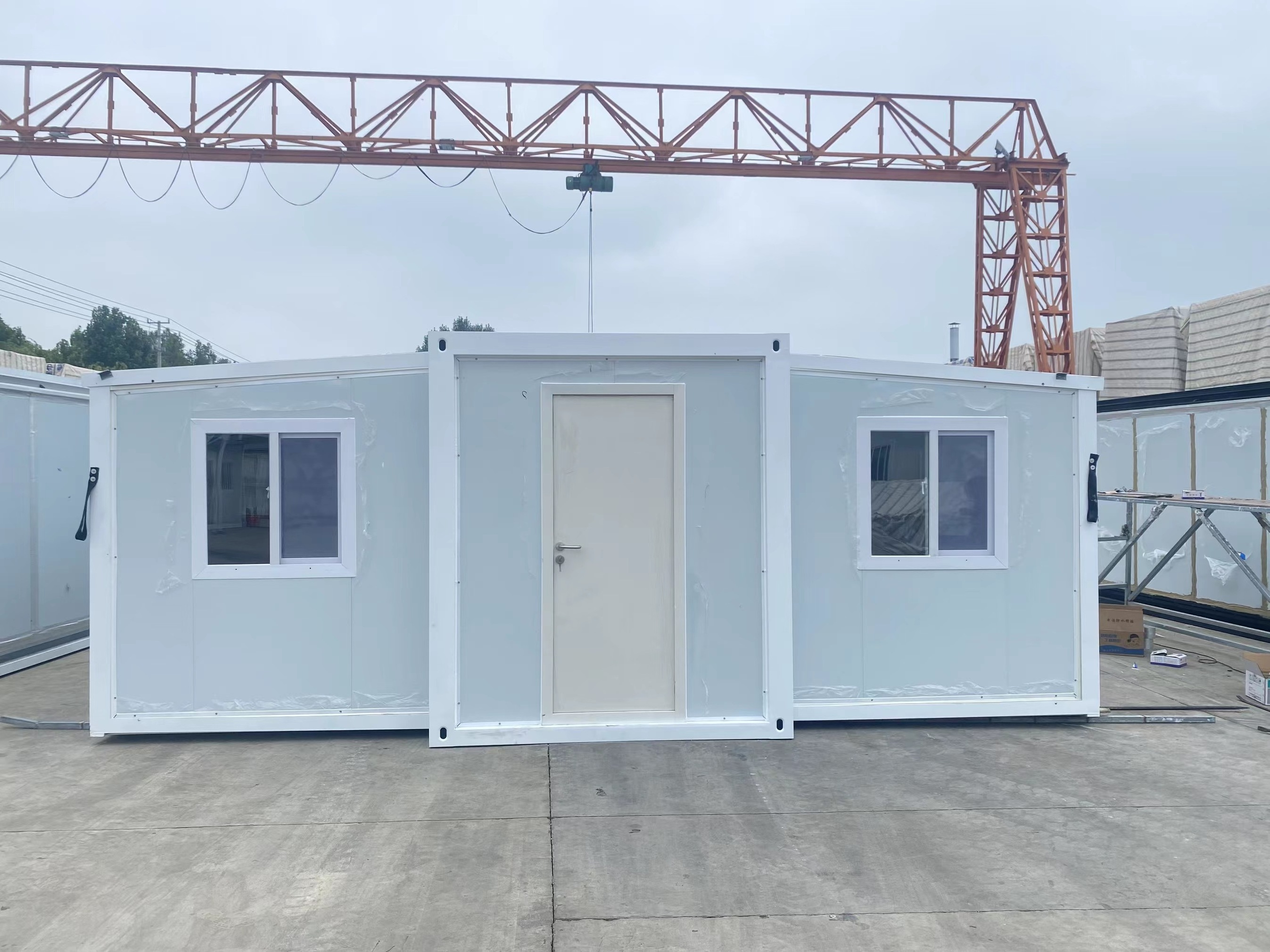 40ft two story wooden steel high quality sentry box mobile shipping packaging container houses in morocco