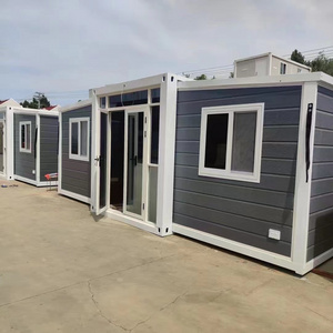 sea 2 bedroom 2 storey pool prefab houses foldable expandable resort home container house with toilet