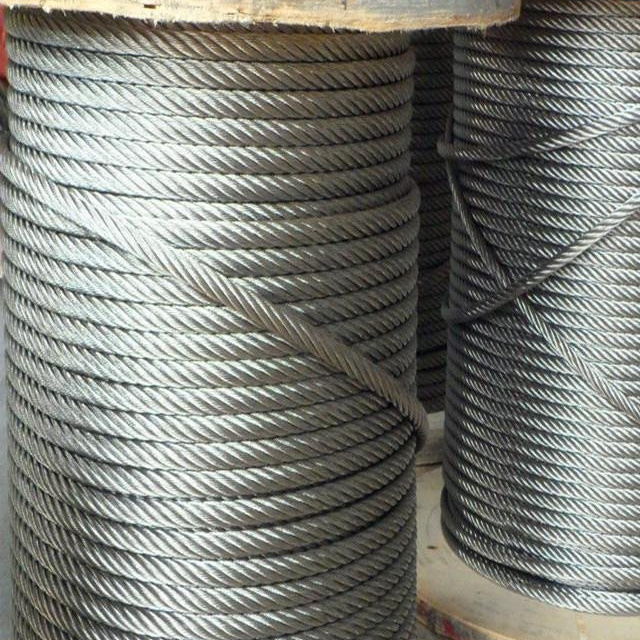 Professional compacted electric galvanized steel wire rope with CE certificate