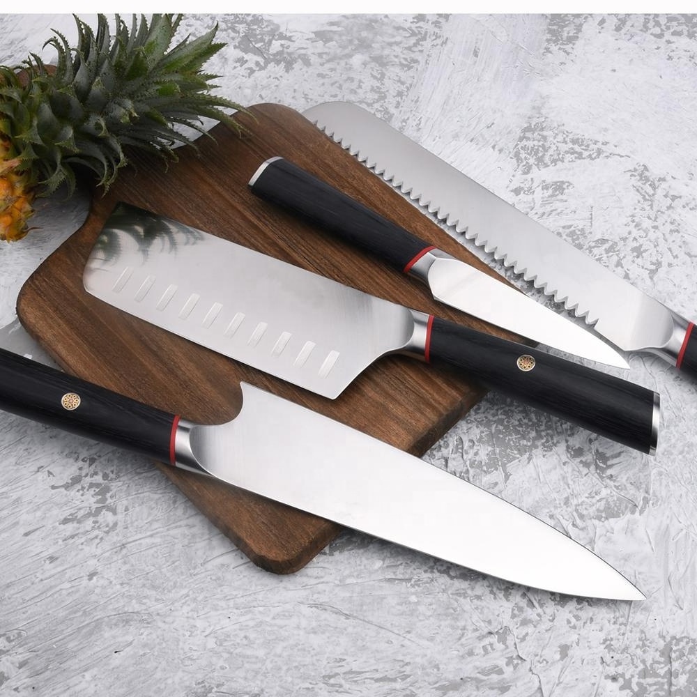 Razor Sharp Japanese AUS-8 Steel Slicer Knives, 9.5 inch Yanagiba Sashimi Knife