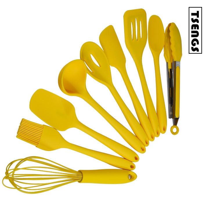 Home and Kitchen Accessories 9 Pieces Heat Resistant Food Silicone Kitchen Utensils Sets