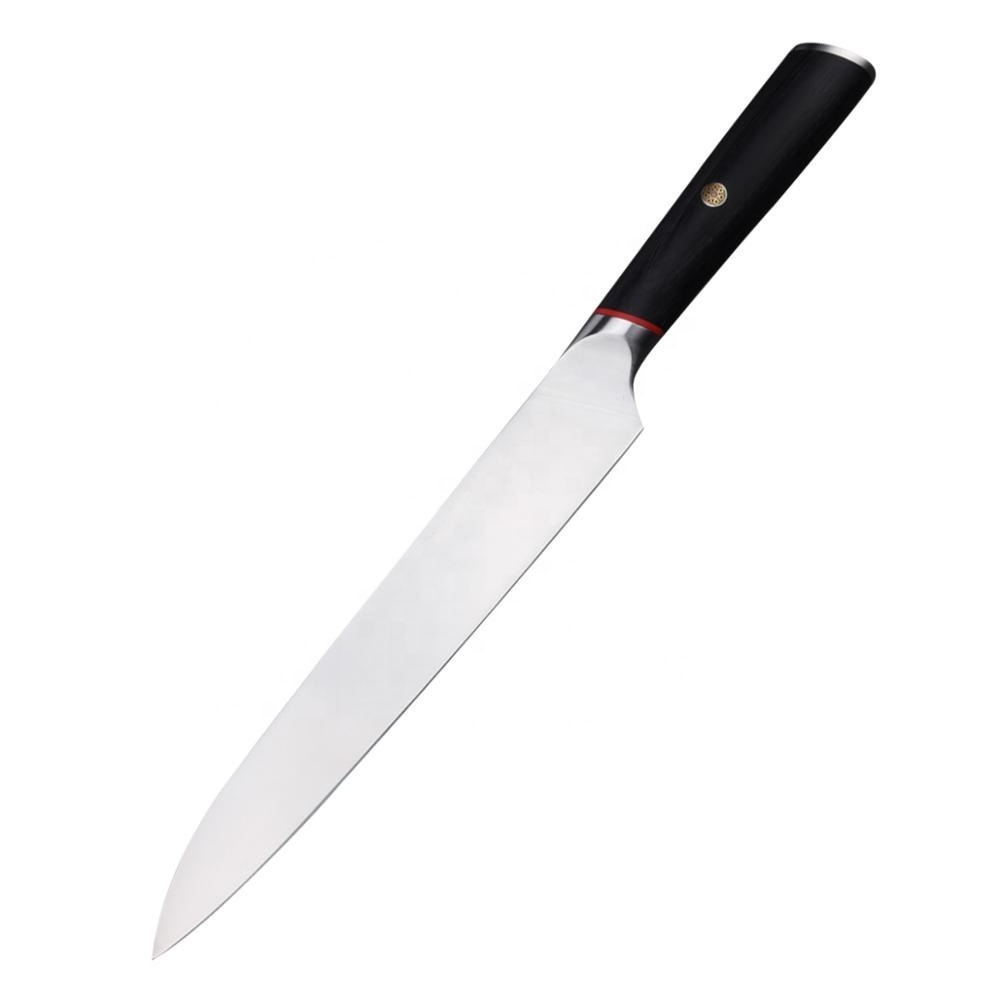 Razor Sharp Japanese AUS-8 Steel Slicer Knives, 9.5 inch Yanagiba Sashimi Knife