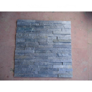 High Quality Natural Silver Grey Slate Stone Tiles Cladding Wall Panel For Interior & Exterior Home Decoration