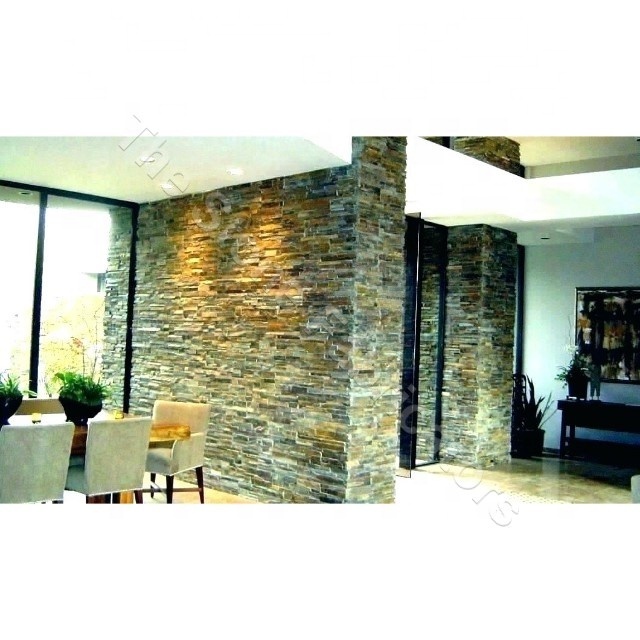 100% Natural Quality Made Attractive Himachal Black Natural Split Wall Panel Stack Stone Wall Panels Decorative