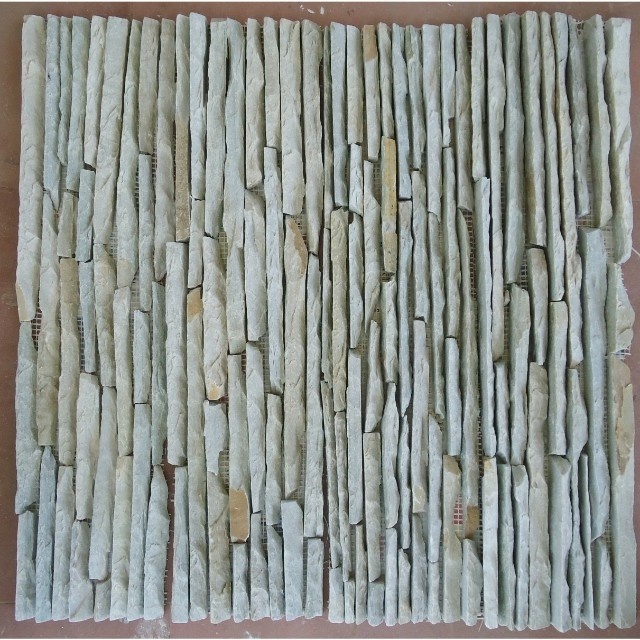 Buff Quartzite Dry Stack Factory Stone Culture Exterior Stone Wall Cladding Himachal Snow White Quartzite Slate Waterfall Tile