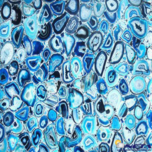 Agate Slab Stone High Quality Blue wall and Floor Decoration Natural Stone With Exterior Wall Decoration