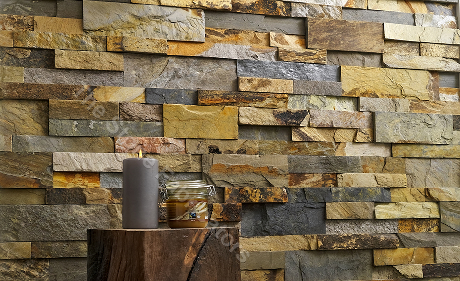 Natural Grey Cloud Slate Stacked Stone  Mint River Wash Wall Panel Stack Stone Available At Market Price