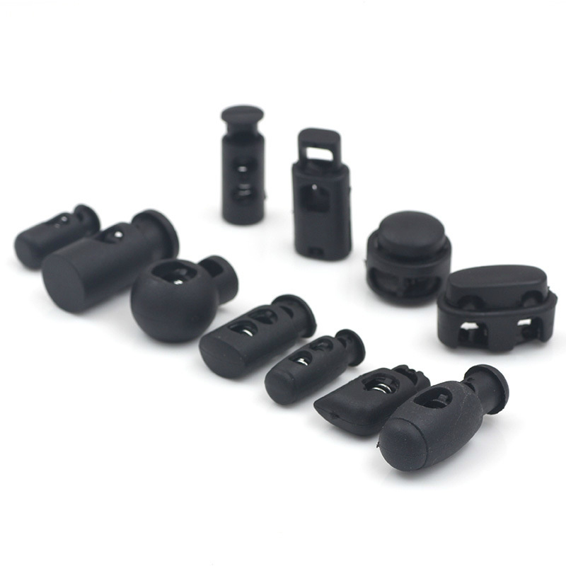 Hot sale For Wholesale Spring Three Custom End Stopper 2 Hole Plastic Cord Lock