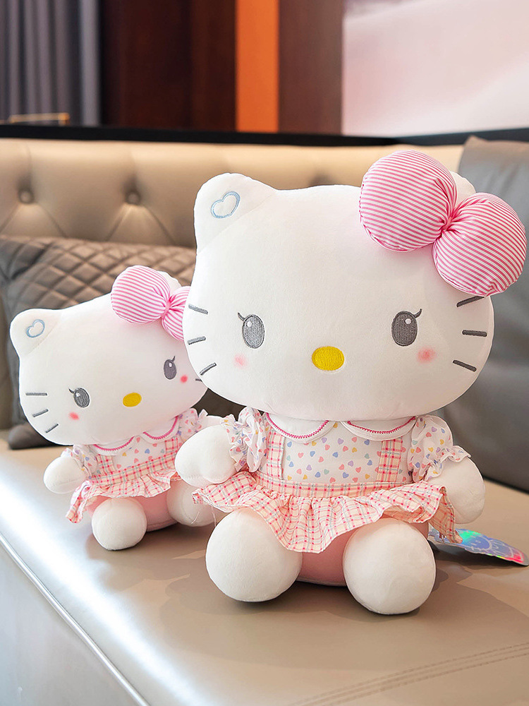 Hello KT Stuffed Toy Cat Dolls Anime Figure Doll Animal Toys Kawaii Globos Hello KT plush