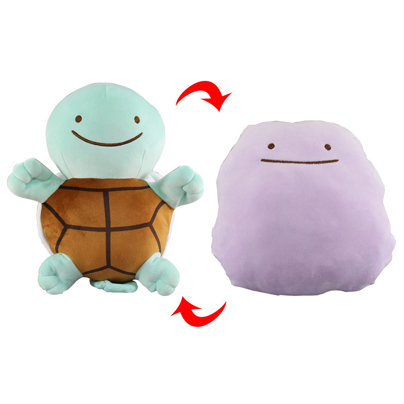 Pokemoned plush toys Ditto Pillow Cushion Transfer Pikachu Snorlax Squirtle Bulbasaur Stuffed Plush Dolls Toys Gift