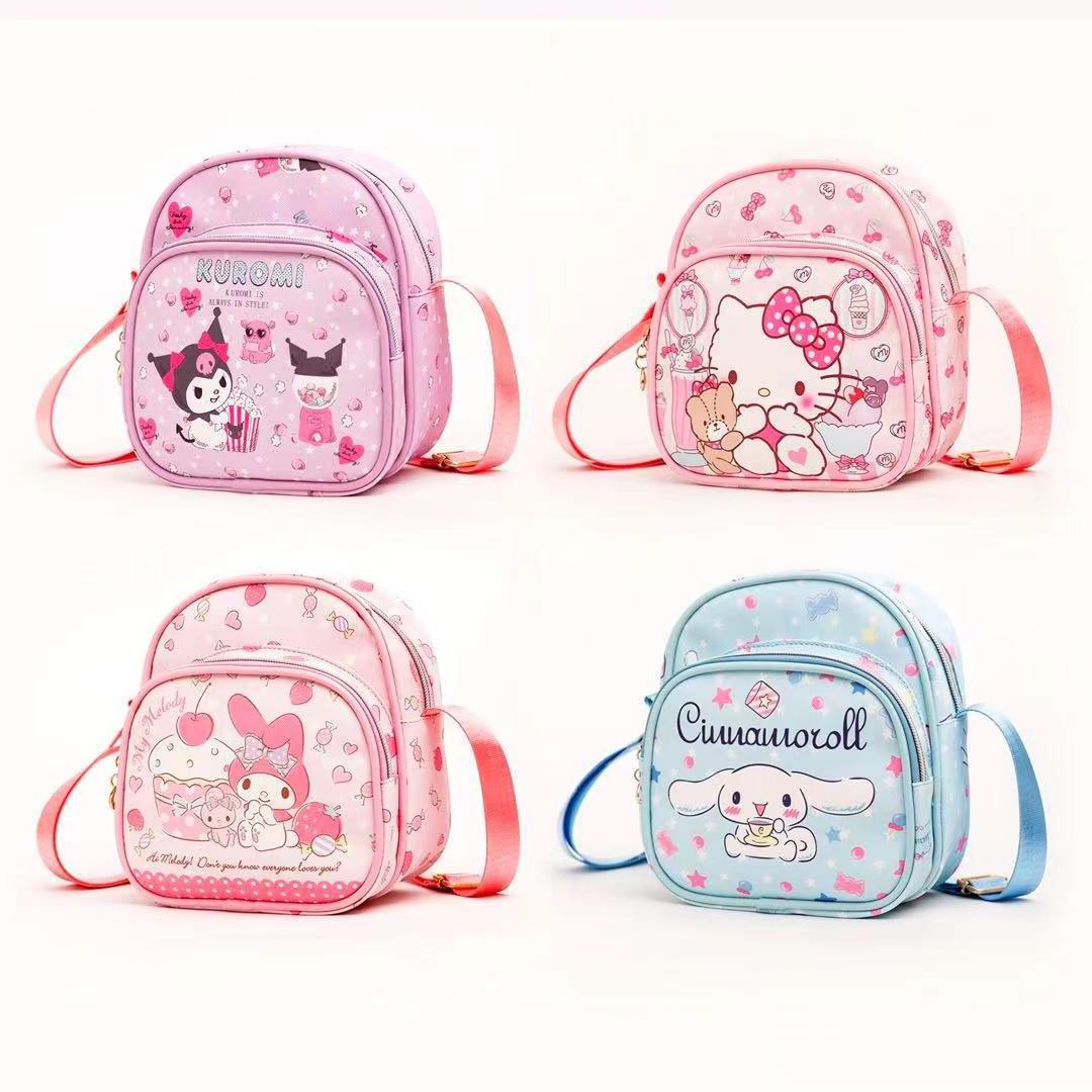 New Sanrio Bags Wholesale Kawaii Sanrio Kuromi PC Dog My Melody KT Shoulder Crossbody Kids Bags Backpack