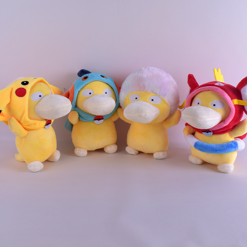 Creative 20CM Psyduck Pikachua Plush Toys New Designs Pokemoned  Anime Dolls Birthday  Christmas Gifts for Kids