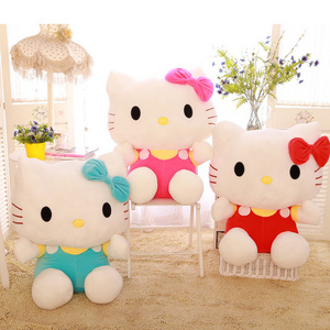 Hot sale cute cat doll KT cat plush toy cat doll pillow