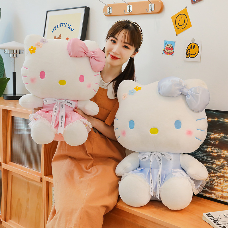 Kt Cat Stuffed & Plush Toy Animal Kitty Dolls Cute Kitty Stuffed Toys Children And Girls Cat Throw Pillows Gift Claw Machine