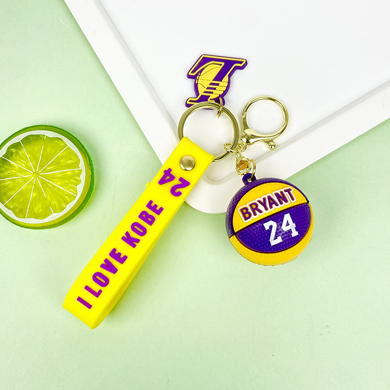 Superstar Kobe James Curry Basketball Keychains Cute Bag Accessories Gift Colorful Cute Keychain