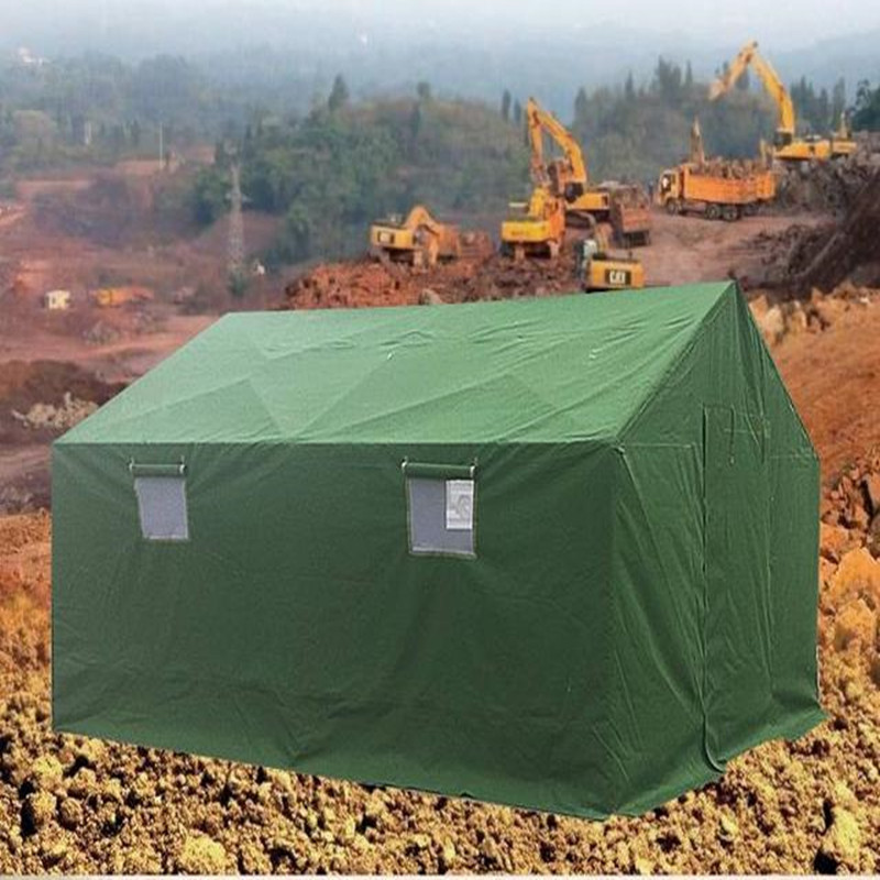 Construction Work Disaster Large Marquee Camping Temporary Life Refugee Relief Outdoor Tent