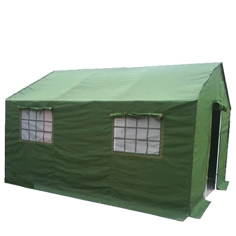 Outdoor Construction Site Disaster Relief Tent Thickened Canvas Waterproof Emergency Shelter Large Tent