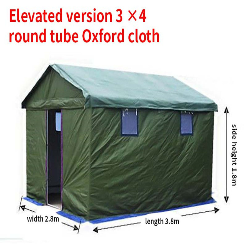 Outdoor Construction Site Disaster Relief Tent Thickened Canvas Waterproof Emergency Shelter Large Tent