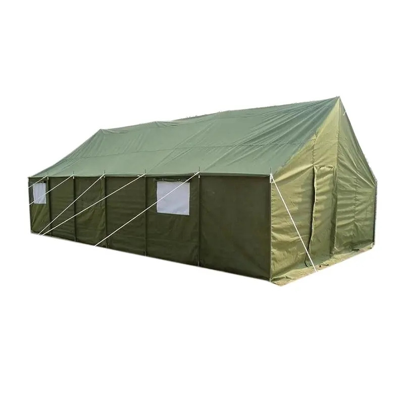 Outdoor Construction Site Disaster Relief Tent Thickened Canvas Waterproof Emergency Shelter Large Tent