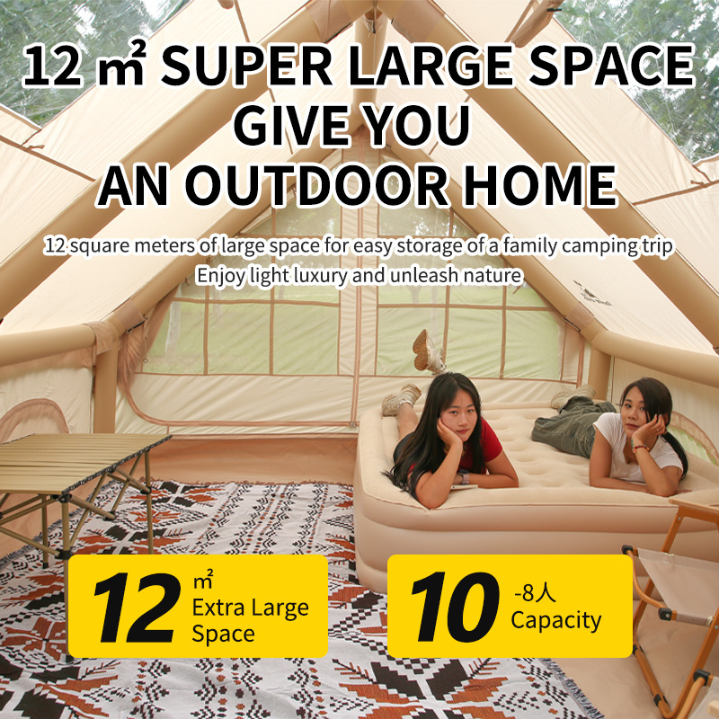 HaoYu Custom Size Tent Inflatable Air Tent Inflatable Camping Outdoor for 8/10/20 Person