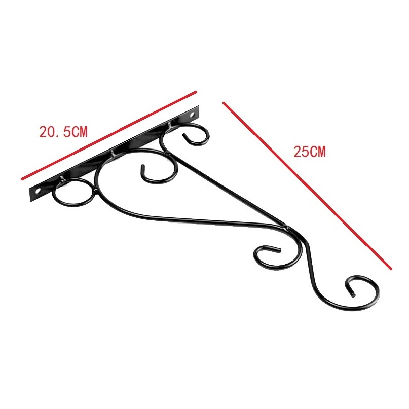 Hot Sale 10 chin Iron Wall Mount Plant Hanging Hooks Metal Wall Brackets Hangers for Planter Bird Feeder Lanterns Wind