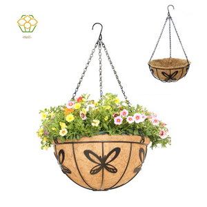 square  coco pot replacement  12 inch wire round Coir Liners Coco hanging basket