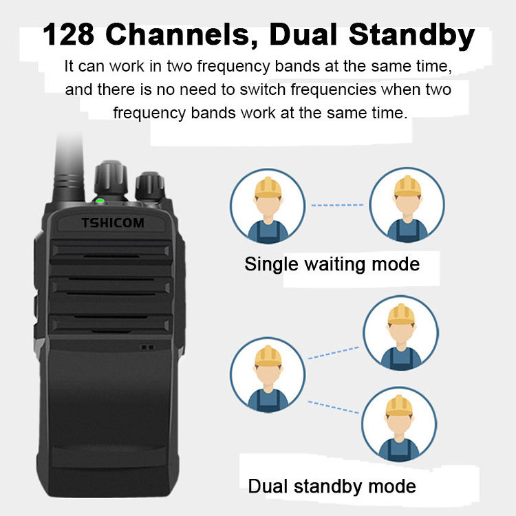 Professional business commercial 10km long range long distance 2 two way radios walkie talkie