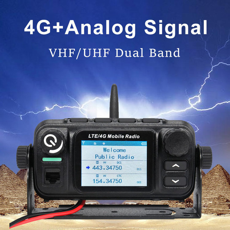 50 100 mile long range GSM GPS 4g poc sim UHF VHF dual band mobile car 2 two way radio walkie talkie with GPS