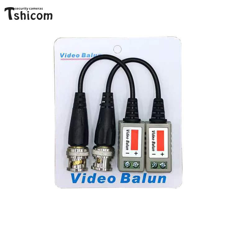 High quality CCTV camera Engineering accessories Video balun BNC to rj45 with power balun video