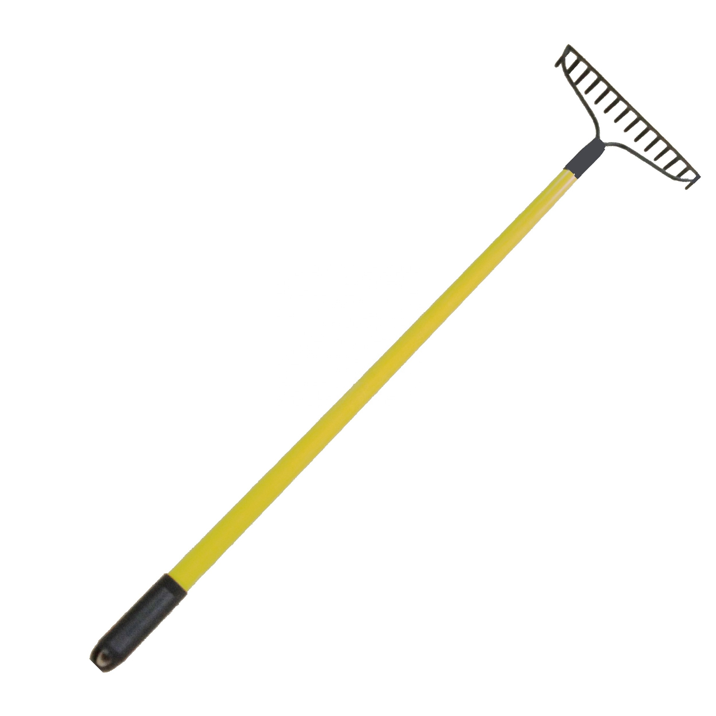 090 Light Rust Resistant Bunker Landscape Tines Grass Rake Garden Tool Steel Rake