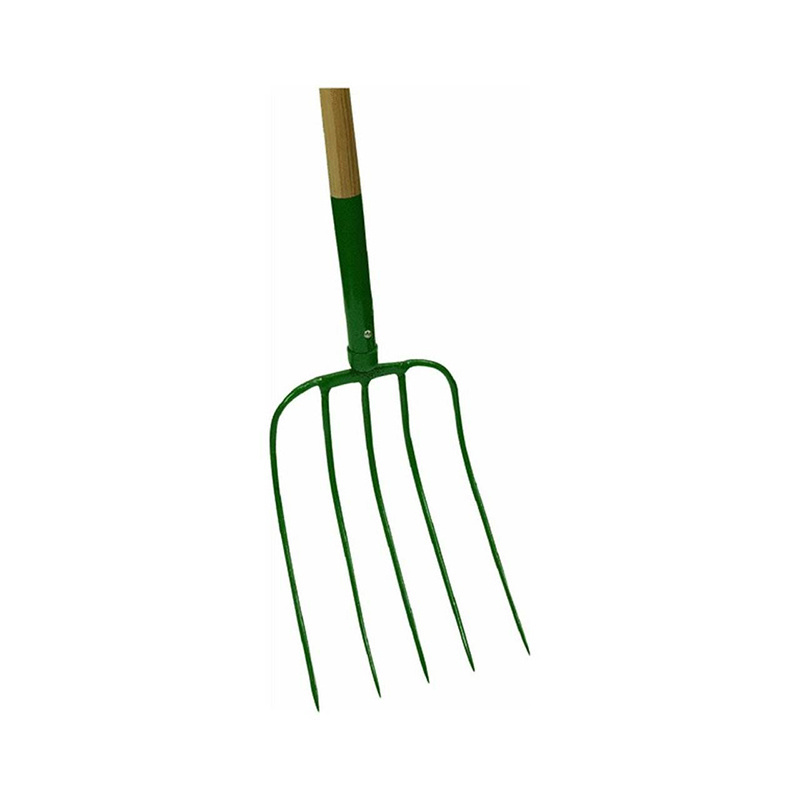 071 heavy duty 5 tine custom logo golden red blue black different color painted surface garden fork agricultural and spade