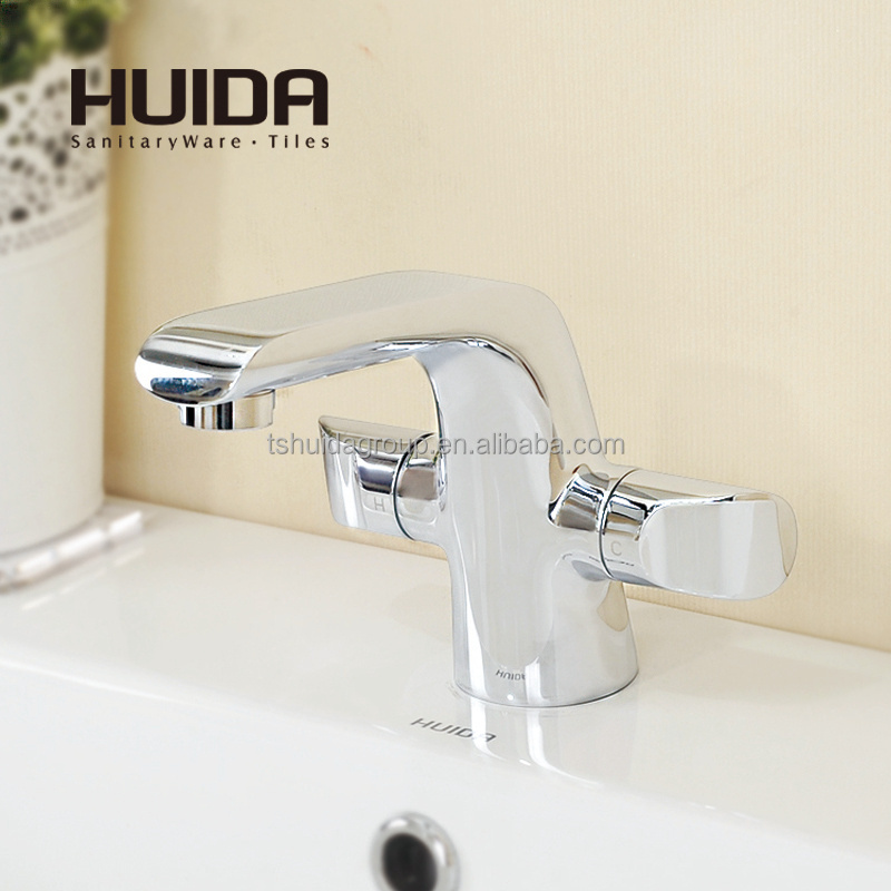 HUIDA China supplier hotel bathroom Thermostatic Single Handle Faucets Wash basin faucet Brass Basin Mixer Faucet