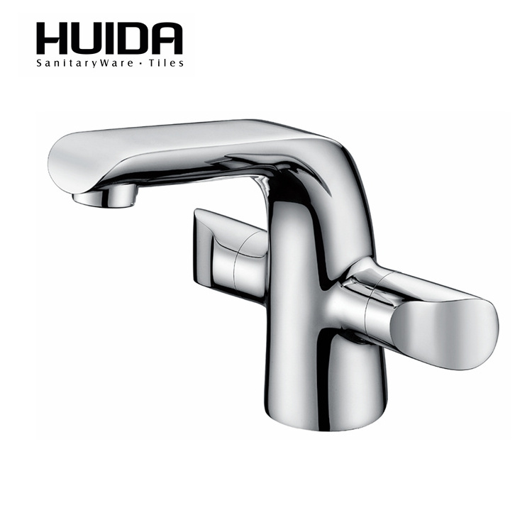 HUIDA China supplier hotel bathroom Thermostatic Single Handle Faucets Wash basin faucet Brass Basin Mixer Faucet