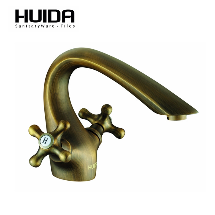 HUIDA classic valve core ceramic  chrome plated bathroom washbasin brass faucet  DSA3632M-AB