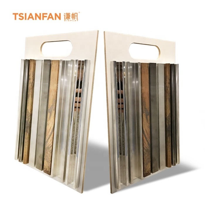 Top Quality Custom Hard Wooden Hanging Display Boards Marble Granite Stone Mosaic Sample MDF Ceramic Tile Display Board