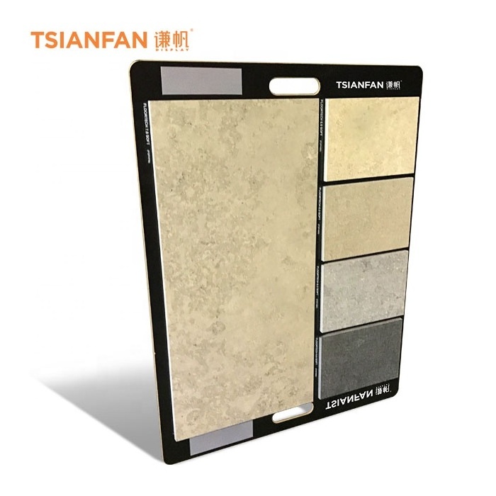 Top Quality Custom Hard Wooden Hanging Display Boards Marble Granite Stone Mosaic Sample MDF Ceramic Tile Display Board