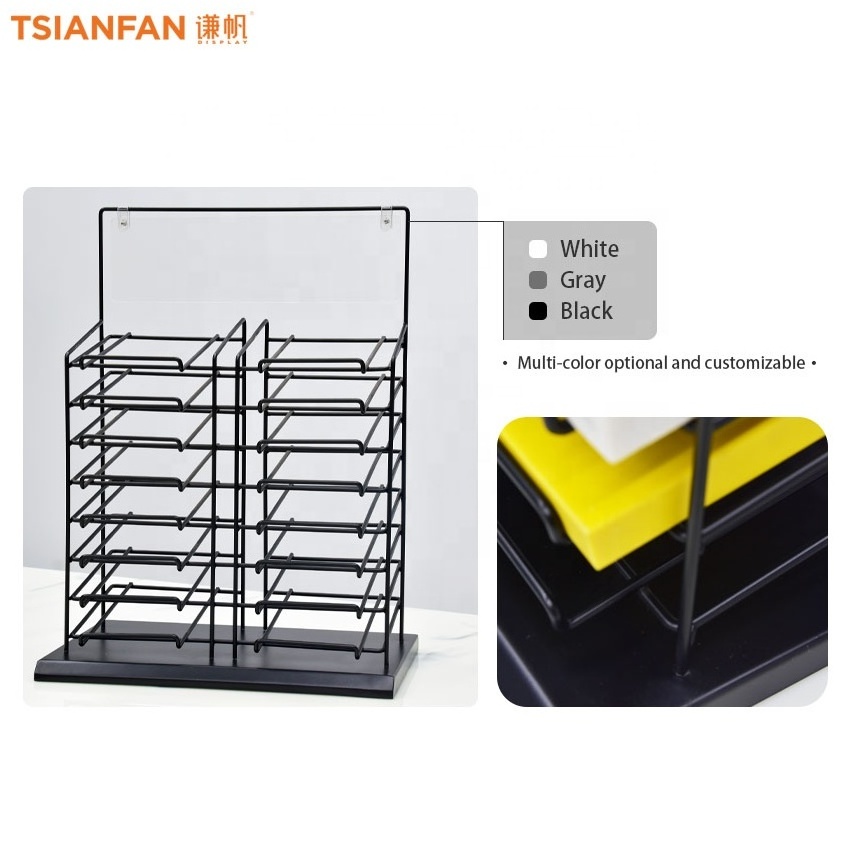 High Quality Custom Quartz Double Side Stone Display Rack Showroom Marble Display Racks Countertop Tile Display