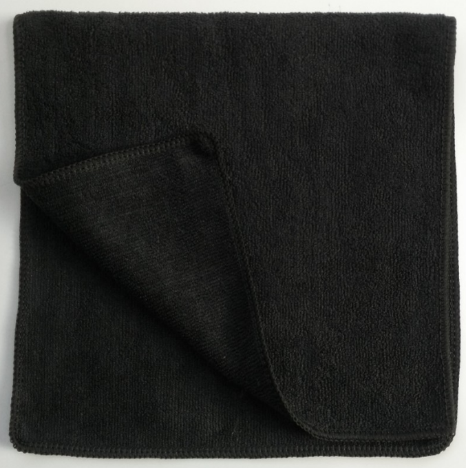 Black microfiber towel with custom logo hairdressing cotton custom logo microfiber salon beauty spa black barber towels